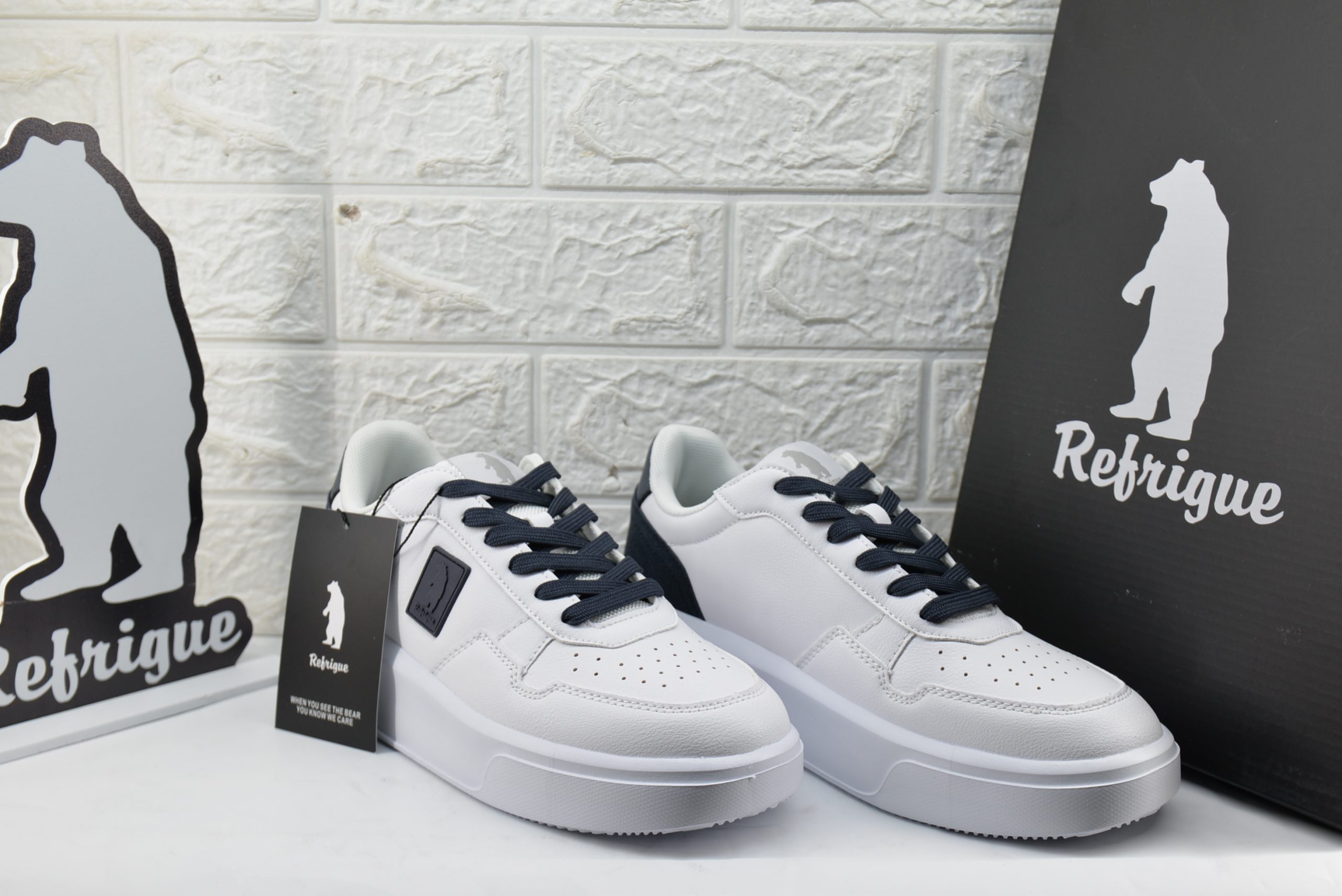 Sneakers Refrigue Patrick White Navy